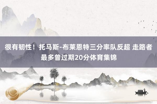 很有韧性！托马斯-布莱恩特三分率队反超 走路者最多曾过期20分体育集锦