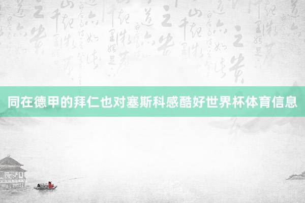 同在德甲的拜仁也对塞斯科感酷好世界杯体育信息