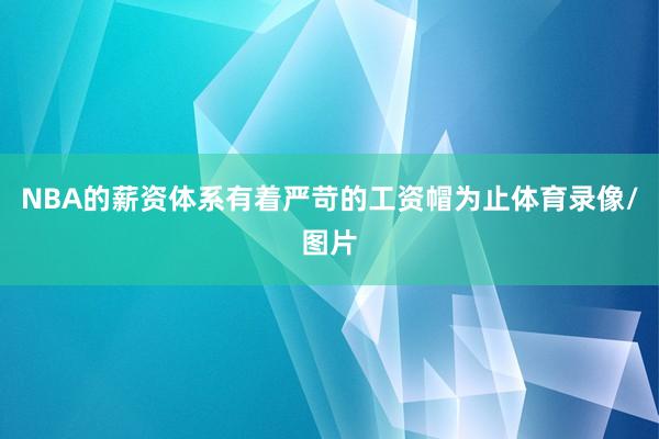 NBA的薪资体系有着严苛的工资帽为止体育录像/图片