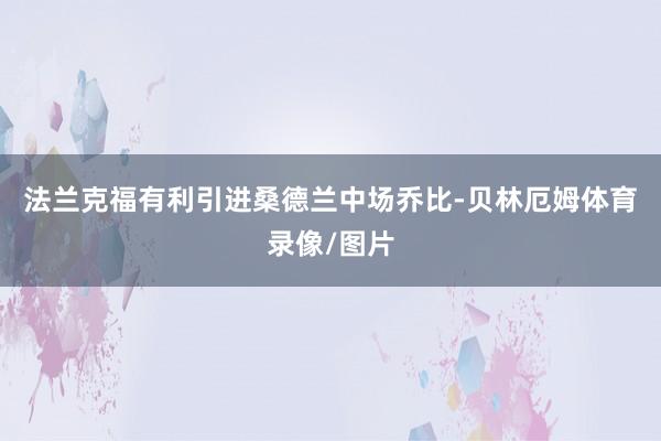 法兰克福有利引进桑德兰中场乔比-贝林厄姆体育录像/图片