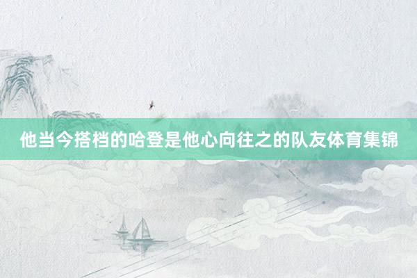 他当今搭档的哈登是他心向往之的队友体育集锦