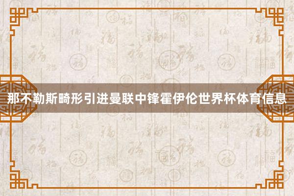 那不勒斯畸形引进曼联中锋霍伊伦世界杯体育信息