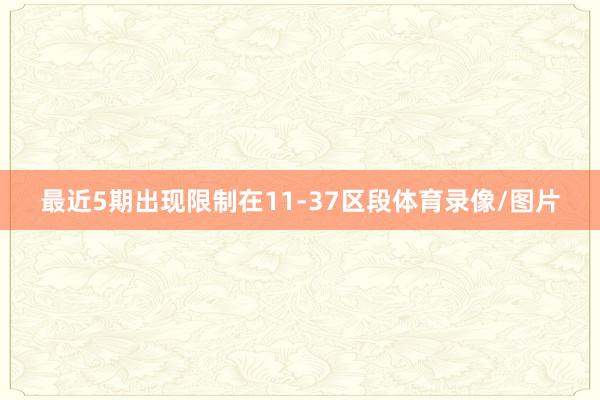 最近5期出现限制在11-37区段体育录像/图片