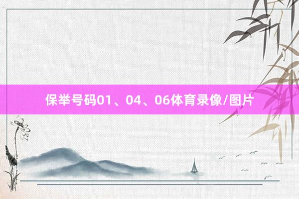 保举号码01、04、06体育录像/图片