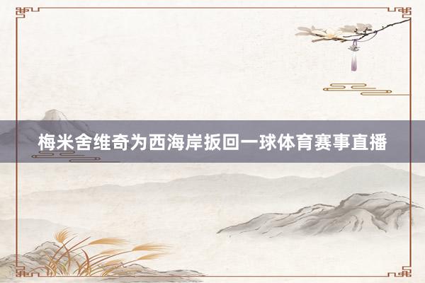 梅米舍维奇为西海岸扳回一球体育赛事直播