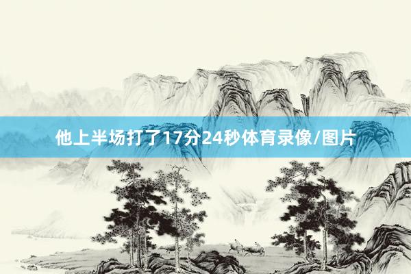 他上半场打了17分24秒体育录像/图片