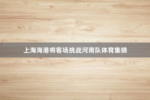 上海海港将客场挑战河南队体育集锦
